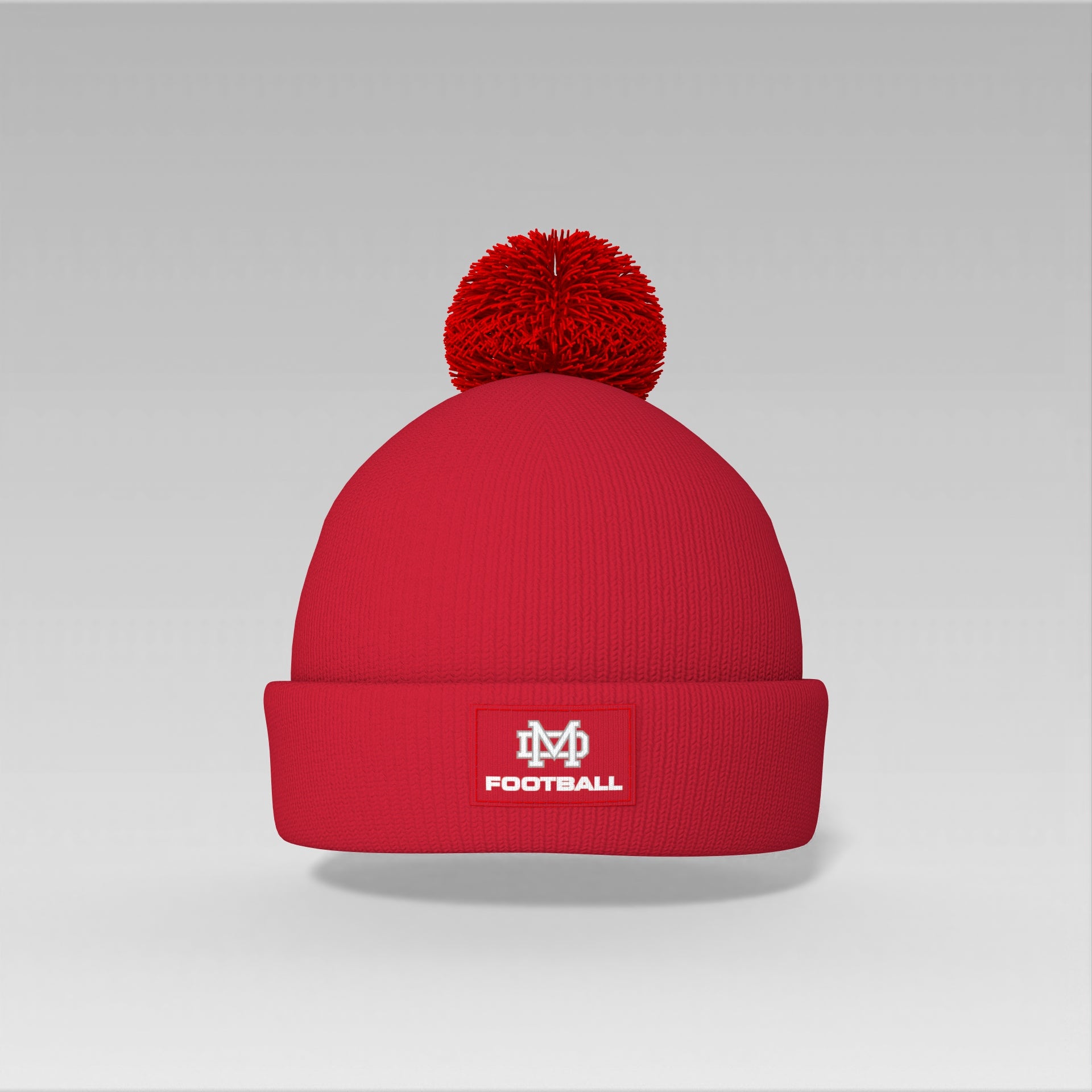 Pom Pom Football Beanie