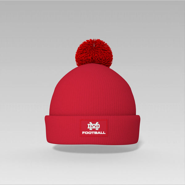 Pom Pom Football Beanie